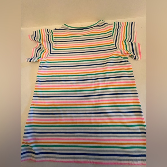 J CREW CREW CUTS RUFFLE-SLEEVE T-SHIRT IN STRIPES. SIZE GIRLS XL - Picture 4 of 5